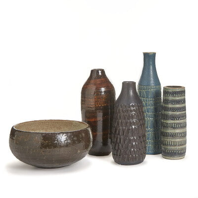 Kåre Berven Fjeldsaa vases and bowl